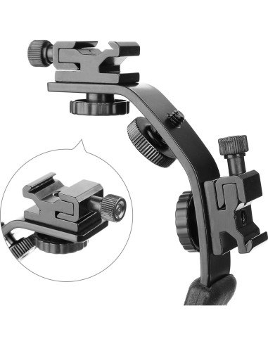 Soporte en L ChromLives para cámara DSLR con agarre acolchado