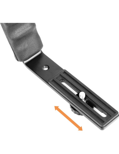 Soporte en L ChromLives para cámara DSLR con agarre acolchado