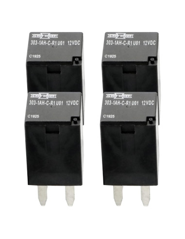 Paquete de 4 Relés Automotrices Aeola 12VDC 20A para Polaris