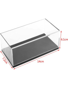Caja de Exhibición Acrílica 1:43 YAEMA - Vitrina Transparente 2