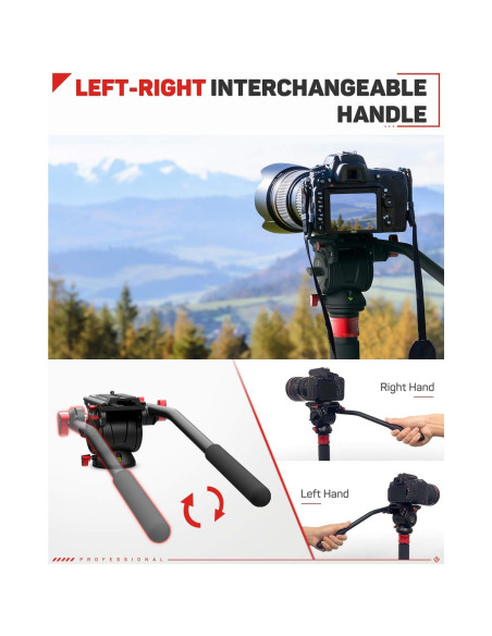 Cabezal de Trípode iFootage K5 para Cámaras DSLR y Videocámaras