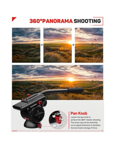 Cabezal de Trípode iFootage K5 para Cámaras DSLR y Videocámaras