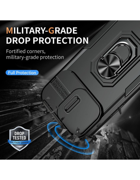 Funda SEFING para iPhone 14 Pro Max con Soporte y Cubierta de Cámara