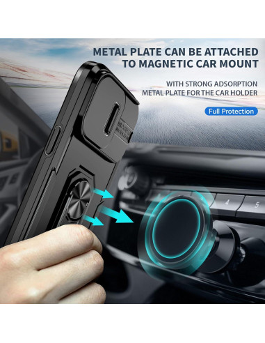 Funda SEFING para iPhone 14 Pro Max con Soporte y Cubierta de Cámara