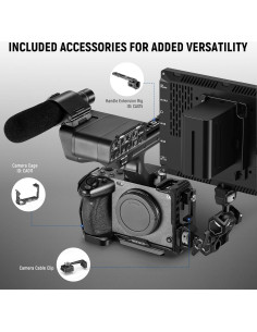 Jaula de Cámara NEEWER CA024 para Sony FX3 FX30 con Mango XLR 2