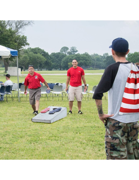 Bolsa de Almacenamiento para Cornhole TOYSHARING Estrellas y Rayas Bolsa de Almacenamiento para Cornhole TOYSHARING Estrellas y Rayas