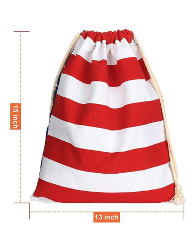 Bolsa de Almacenamiento para Cornhole TOYSHARING Estrellas y Rayas