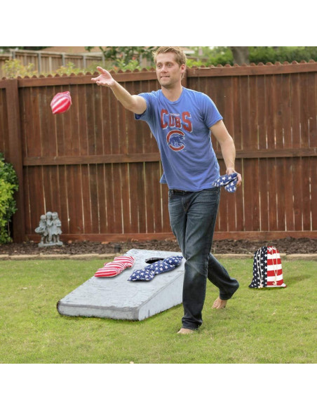 Bolsa de Almacenamiento para Cornhole TOYSHARING Estrellas y Rayas Bolsa de Almacenamiento para Cornhole TOYSHARING Estrellas y Rayas