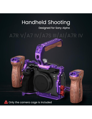 Soporte de cámara Poyinco JN-104Z para Sony Alpha 7R V/IV/S III