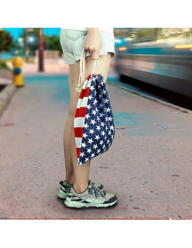 Bolsa de Almacenamiento para Cornhole TOYSHARING Estrellas y Rayas