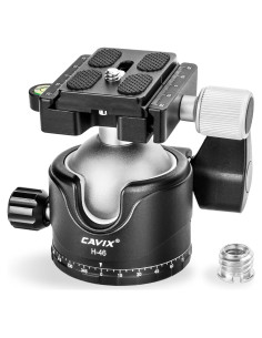 Cabezal de bola de trípode CAVIX H-46 con placa Arca Swiss