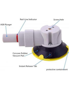 Ventosa de Montaje ZUOS TOOLS 3" con Rosca 1/4"-20 2