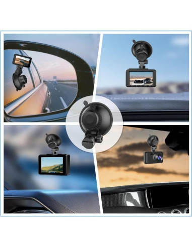 Soporte de Ventosa para Cámara de Tablero R2-4K - Negro