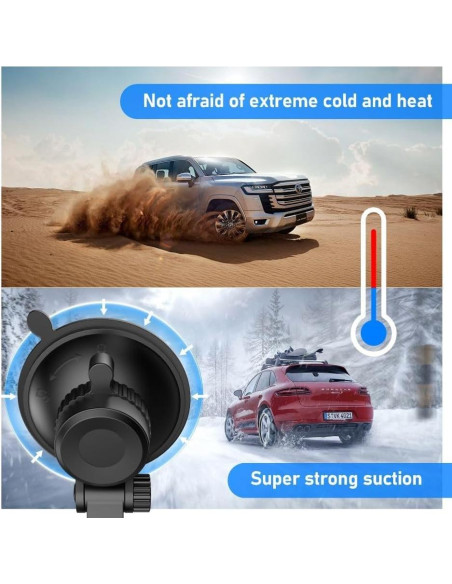 Soporte de Ventosa para Cámara de Tablero R2-4K - Negro Soporte de Ventosa para Cámara de Tablero R2-4K - Negro