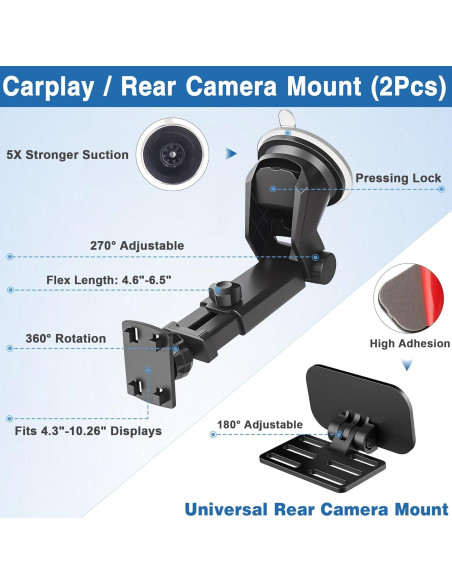 Soporte de Monitor de Cámara de Respaldo CarPlay Liaochengshi