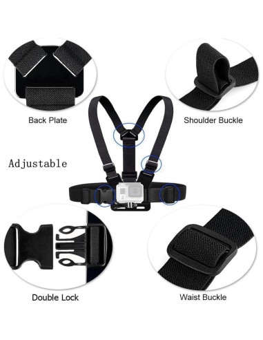 Arnés de Montaje en el Pecho eCostConnection para GoPro y Más