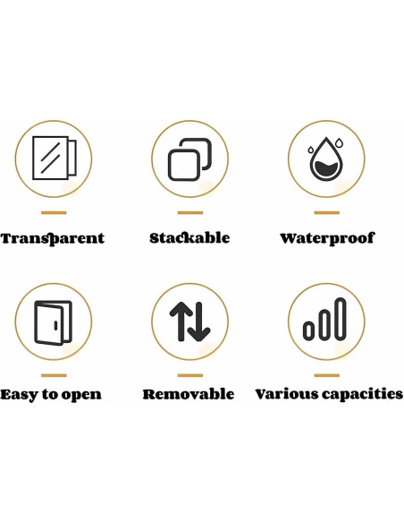 Caja de Exhibición Acrílica Apilable HOMARTIQ 27x14x16 cm