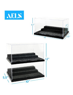 Estuche de Exhibición Acrílico AELS 3 Niveles Juego de 2 2