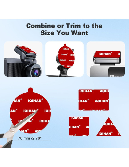 Almohadillas Adhesivas Doble Cara 70mm Promkig - 6 Piezas