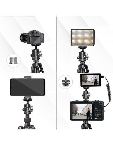 Cabezal de bola mini Ailight para trípode - 2 paquetes
