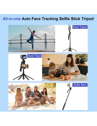 Trípode Inteligente KAMISAFE C12 con Seguimiento Facial 71"