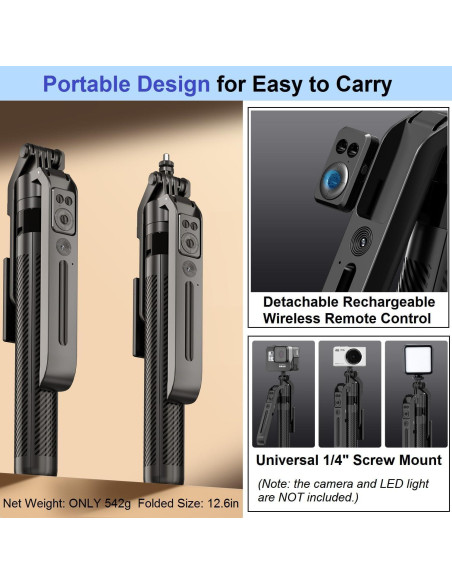 Trípode Inteligente KAMISAFE C12 con Seguimiento Facial 71"