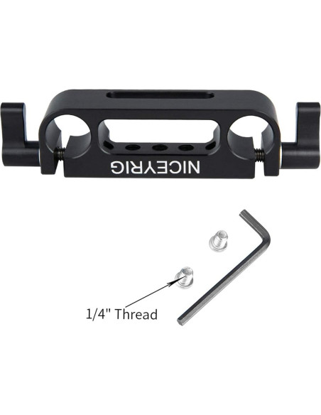 Abrazadera de Varilla 15mm NICEYRIG 326 con Contraagujero 30mm