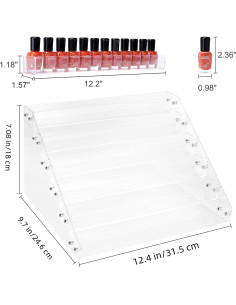 Organizador Acrílico de Esmalte de Uñas BTremary 6 Niveles 2