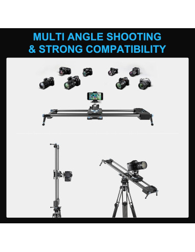 Deslizador de Cámara Motorizado GVM 78.74 cm Control APP