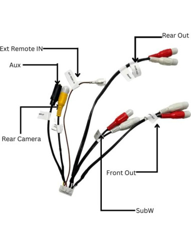Arnés de Cable RCA Xtenzi XT91923 Compatible Alpine ILXF409 ILXF411