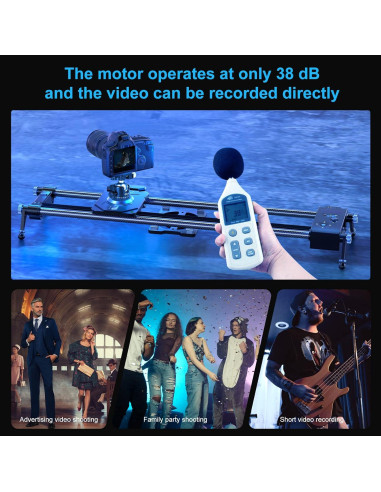 Deslizador de Cámara Motorizado GVM 78.74 cm Control APP