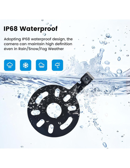 Cámara de Respaldo Dasaita para Jeep Wrangler 2007-2018 1080P