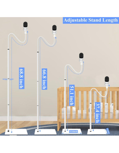 Soporte de pie para monitor de bebé EYSAFT compatible Owlet