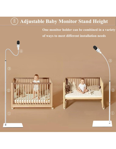 Soporte de pie para monitor de bebé EYSAFT compatible Owlet