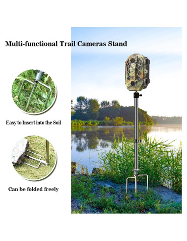 Soporte para Cámara de Trail Stedan Acero Inoxidable 40-80 cm