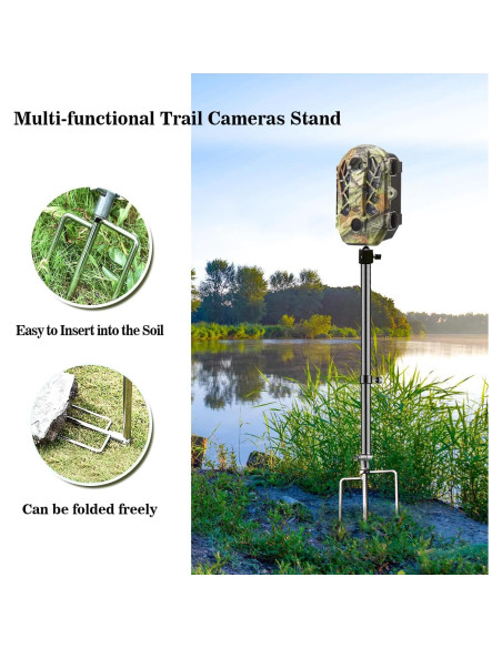 Soporte para Cámara de Trail Stedan Acero Inoxidable 40-80 cm