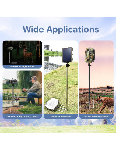 Soporte para Cámara de Trail Stedan Acero Inoxidable 40-80 cm