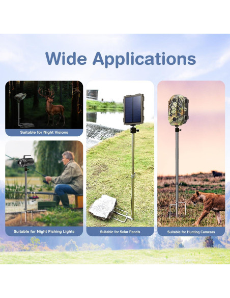 Soporte para Cámara de Trail Stedan Acero Inoxidable 40-80 cm