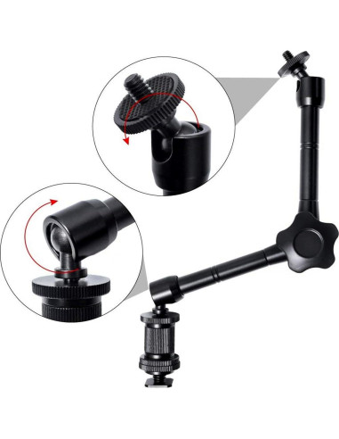 Brazo Mágico Articulado WANBY 28 cm con Pinza Ajustable