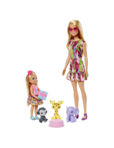 Set de Juego Barbie y Chelsea Cumpleaños Perdido con 3 Mascotas