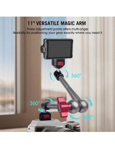 Soporte de Cámara Articulado Came-TV 11" Aluminio 2.5 kg 2