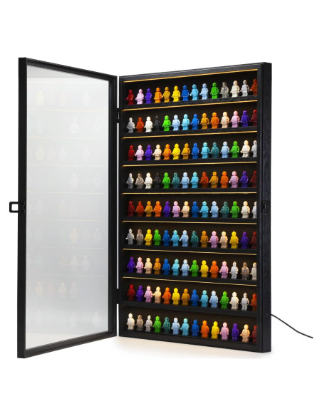 Vitrina de Coleccionista de Minifiguras FIGURESLAB con Luz LED