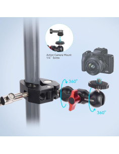 Soporte de Abrazadera para Cámara Mechrig SJ019 con Brazo Mágico 2
