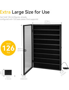 Vitrina de Coleccionista de Minifiguras FIGURESLAB con Luz LED 2