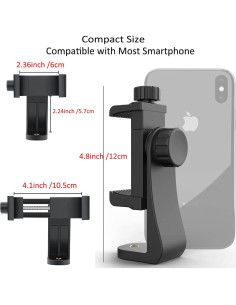 Adaptador de Montaje para Trípode de Teléfono Eszkozta - 2 Paquetes 2