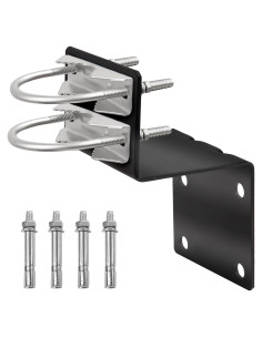 Kit de Montaje de Antena XRDS-RF con Soporte de Poste Negro