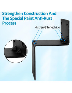 Kit de Montaje de Antena XRDS-RF con Soporte de Poste Negro 2
