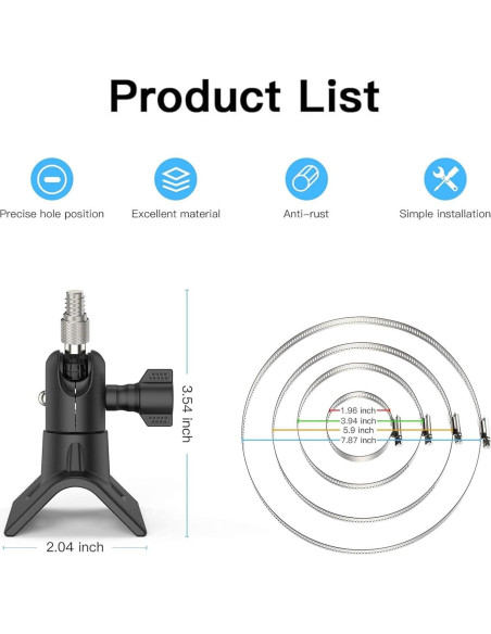 Soporte de Poste para Cámara Blink - Montaje Sin Perforación Soporte de Poste para Cámara Blink - Montaje Sin Perforación
