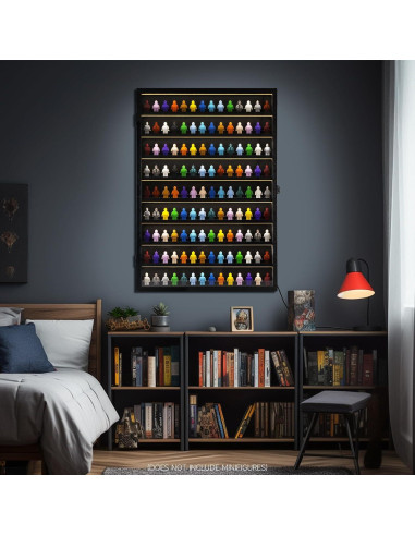 Vitrina de Coleccionista de Minifiguras FIGURESLAB con Luz LED