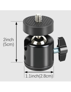 Cabezal de bola mini Mini Elves ME-Ground 360 para cámara 2